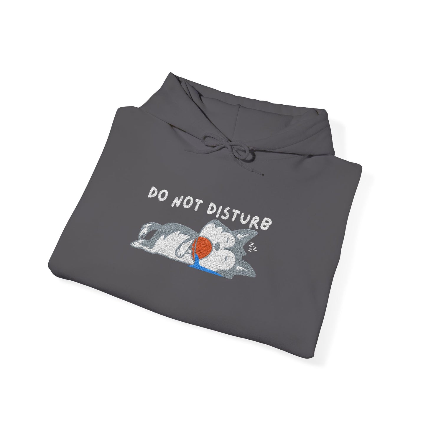 Do Not Disturb Cute Dog Sleeping Embroidered Hooded Sweatshirt