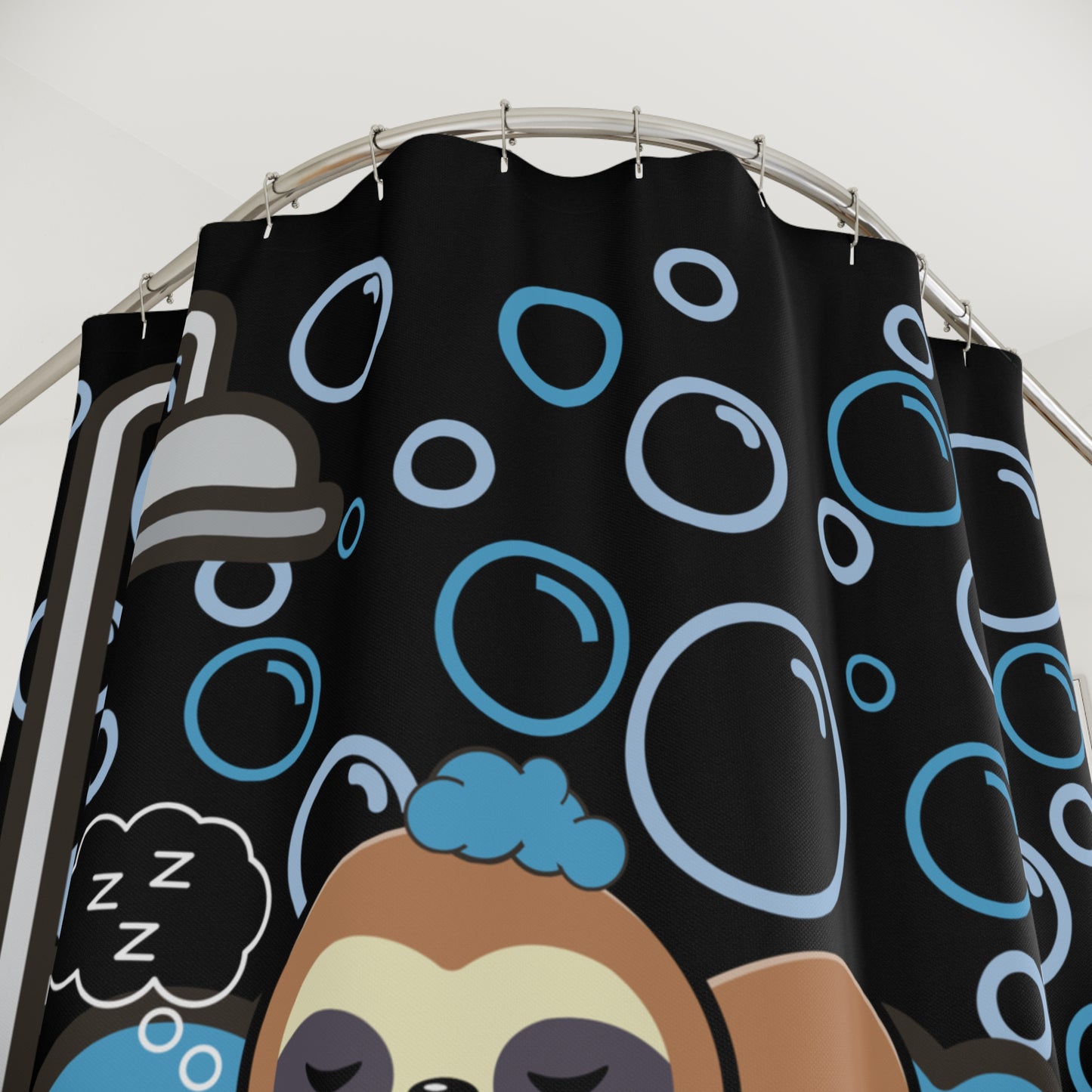 Cozy Sloth Shower Curtain - Cute Bathroom Decor, Animal Themed Decor, Bath Accessories, Unique Gift for Sloth Lovers, Fun Home Design