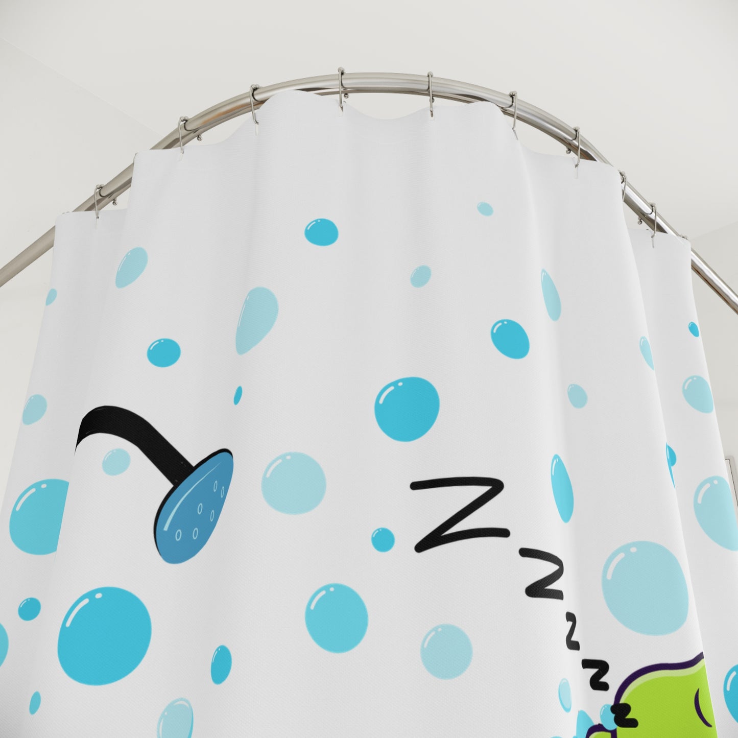 Cute Turtle Shower Curtain, Bathroom Decor, Kids Room, Nursery Gift, Fun and Playful Vibe, Ideal for Baby Showers