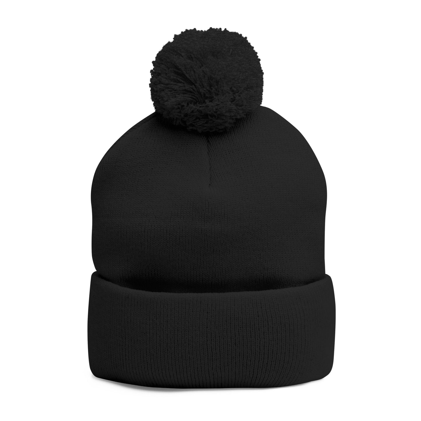 Cozy Pom-Pom Knit Cap, Winter Hat, Embroidered Beanie, Gift for Her, Outdoor Accessories, Holiday Essentials