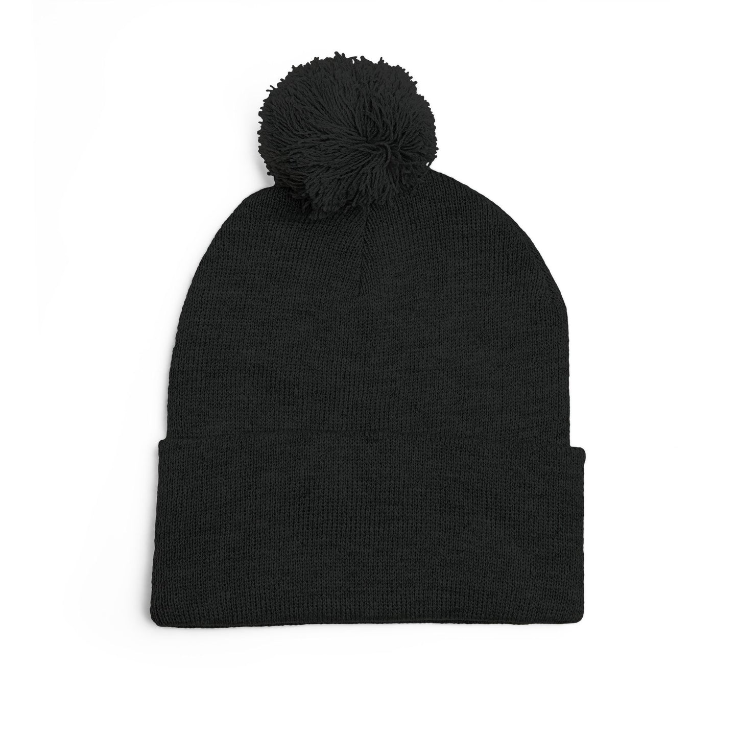 Cozy Pom-Pom Knit Cap, Winter Hat, Embroidered Beanie, Gift for Her, Outdoor Accessories, Holiday Essentials