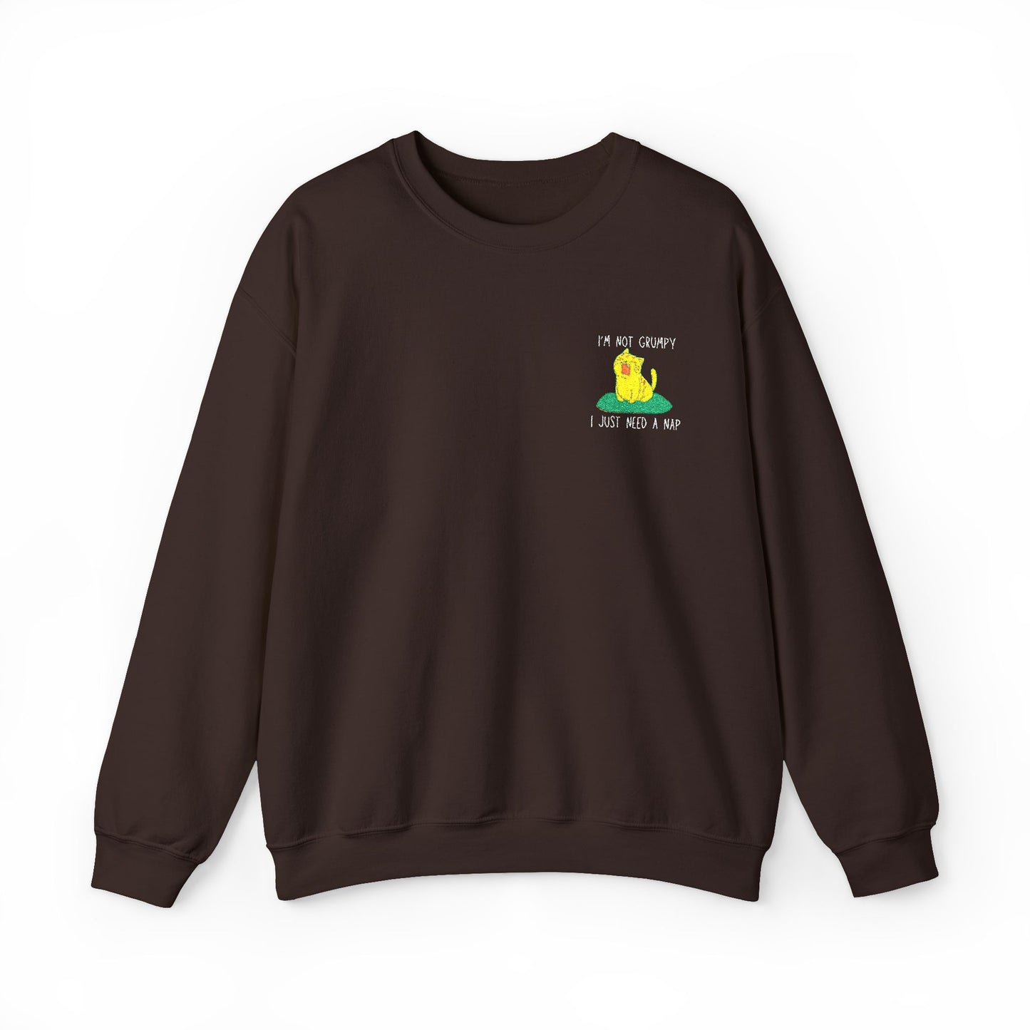 I'm not grumpy, I'm just tired Sweatshirt, Cozy Unisex Crewneck, Perfect for Gifts, Lounging, Casual Outfits, Spring & Fall Wear