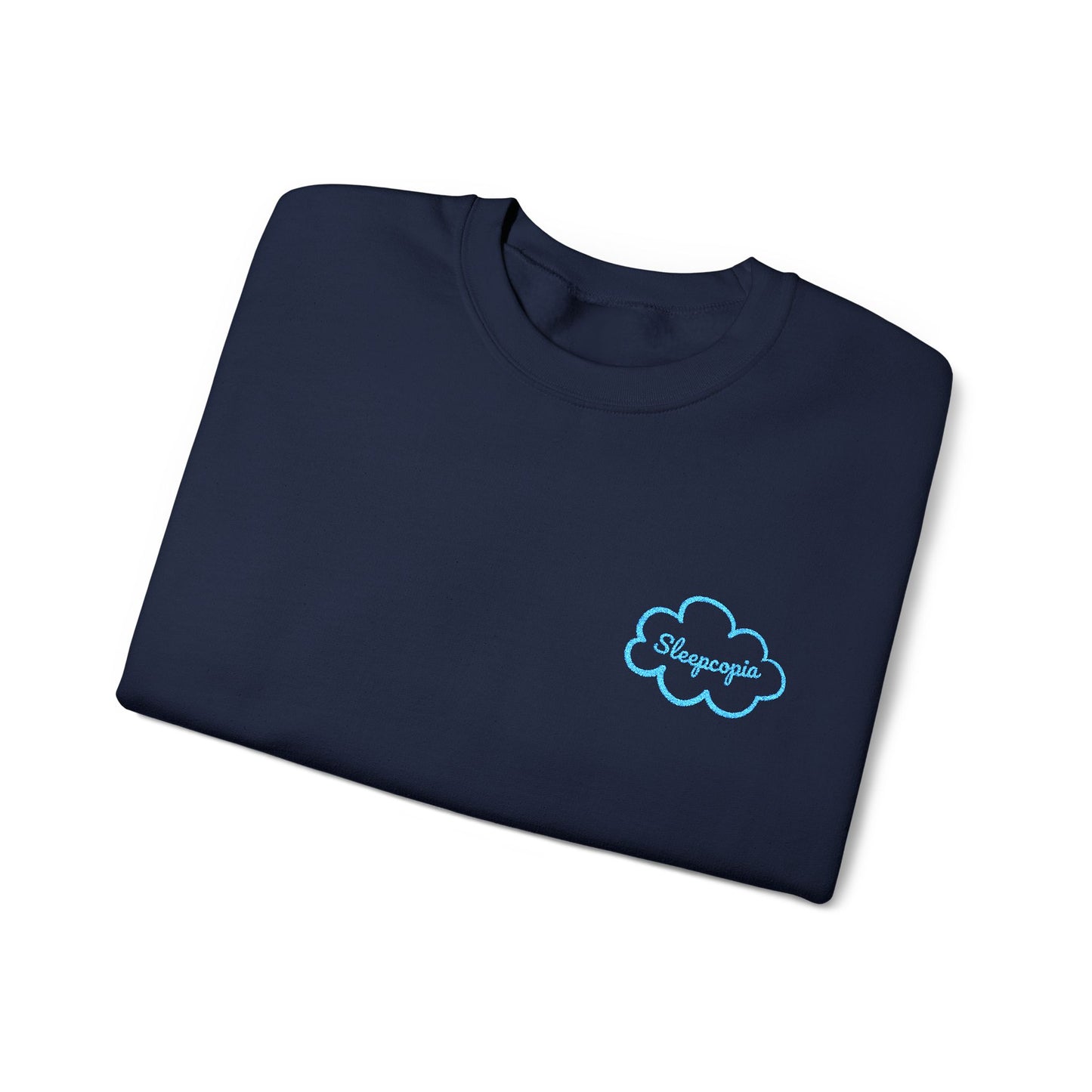 Embroidered Sleepcopia Name Unisex Crewneck Sweatshirt
