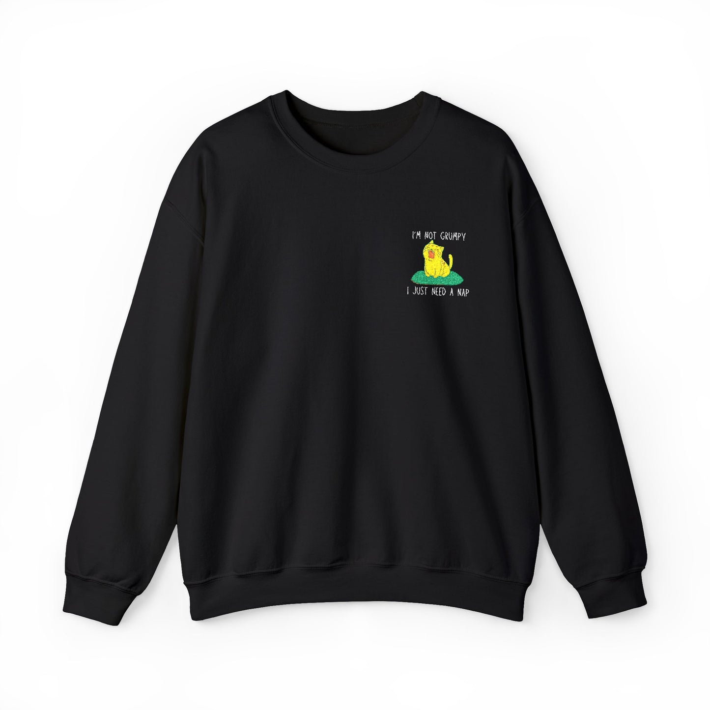 I'm not grumpy, I'm just tired Sweatshirt, Cozy Unisex Crewneck, Perfect for Gifts, Lounging, Casual Outfits, Spring & Fall Wear