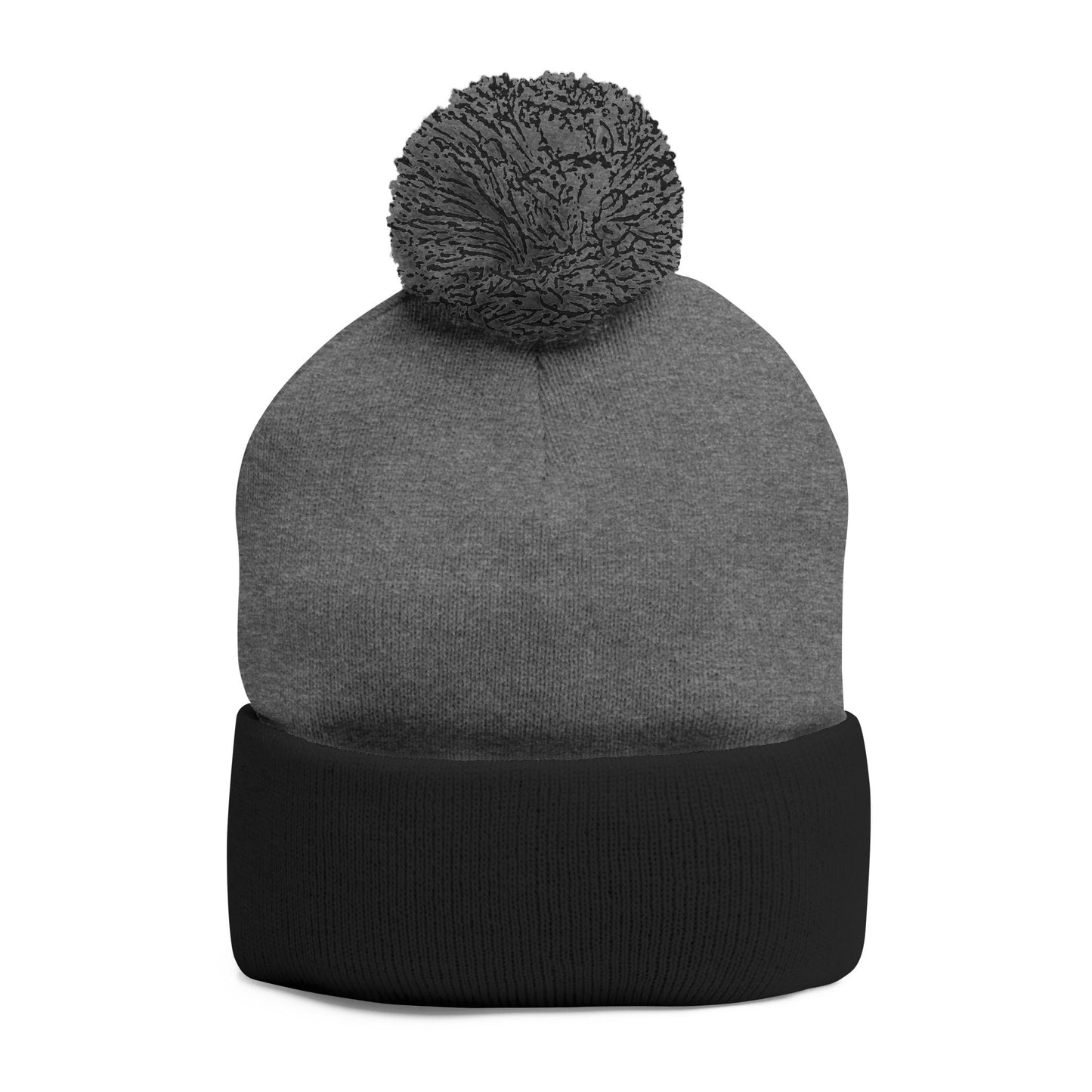 Cozy Pom-Pom Knit Cap, Winter Hat, Embroidered Beanie, Gift for Her, Outdoor Accessories, Holiday Essentials