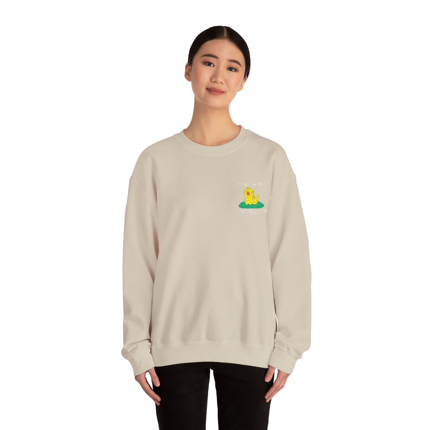 I'm not grumpy, I'm just tired Sweatshirt, Cozy Unisex Crewneck, Perfect for Gifts, Lounging, Casual Outfits, Spring & Fall Wear