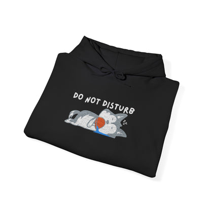 Do Not Disturb Cute Dog Sleeping Embroidered Hooded Sweatshirt