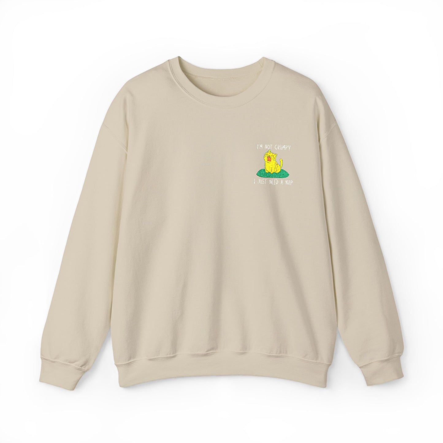 I'm not grumpy, I'm just tired Sweatshirt, Cozy Unisex Crewneck, Perfect for Gifts, Lounging, Casual Outfits, Spring & Fall Wear