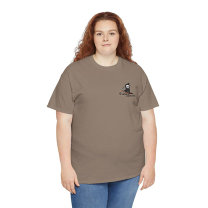 Grim Sleeper Embroidered Unisex Tee, Cool Halloween Cotton T-Shirt