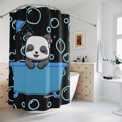 Sleepy Panda Shower Curtain, Bathroom Decor, Kids Room, Nursery Gift, Fun and Playful Vibe, Ideal for Baby Showers