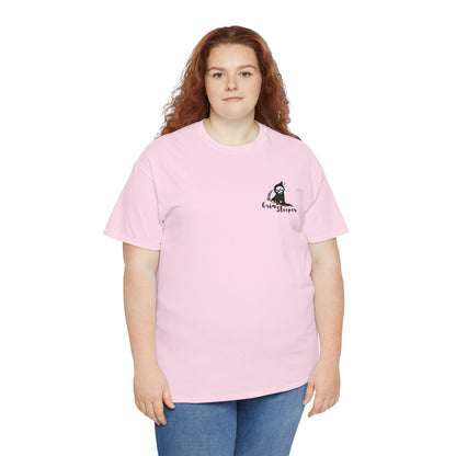 Grim Sleeper Embroidered Unisex Tee, Cool Halloween Cotton T-Shirt