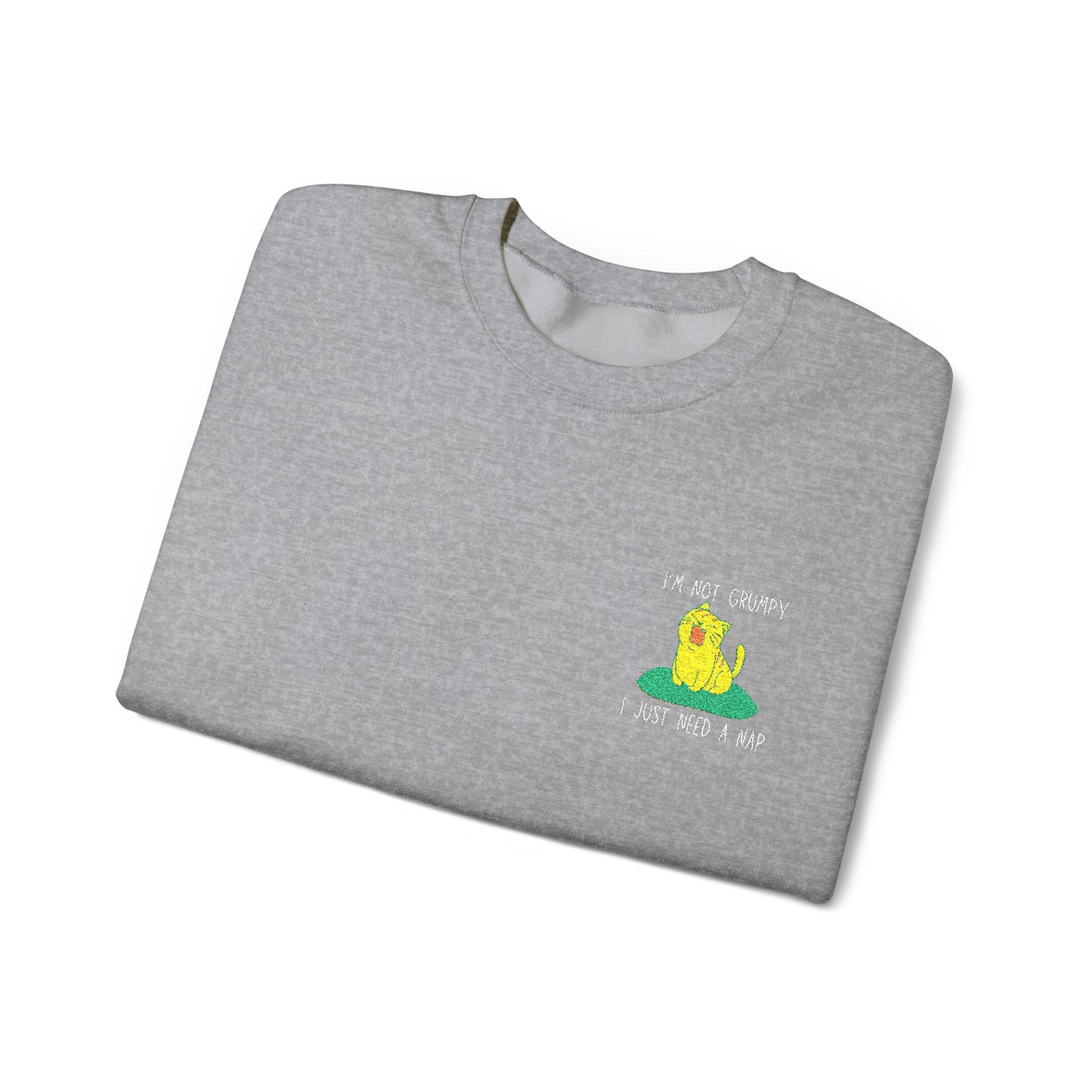 I'm not grumpy, I'm just tired Sweatshirt, Cozy Unisex Crewneck, Perfect for Gifts, Lounging, Casual Outfits, Spring & Fall Wear