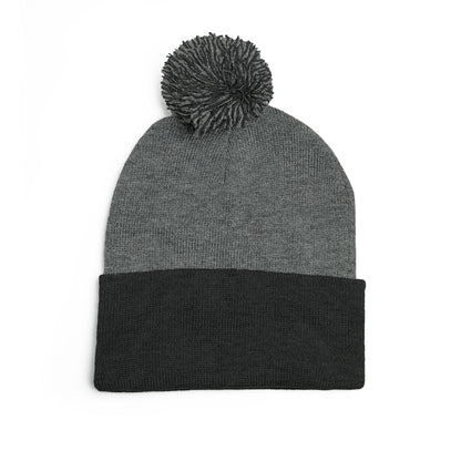 Cozy Pom-Pom Knit Cap, Winter Hat, Embroidered Beanie, Gift for Her, Outdoor Accessories, Holiday Essentials
