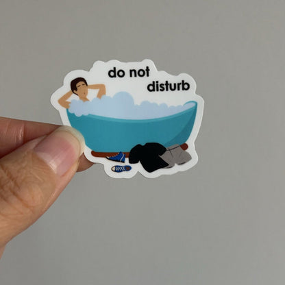 Do Not Disturb, Relaxing in the Bath Sticker