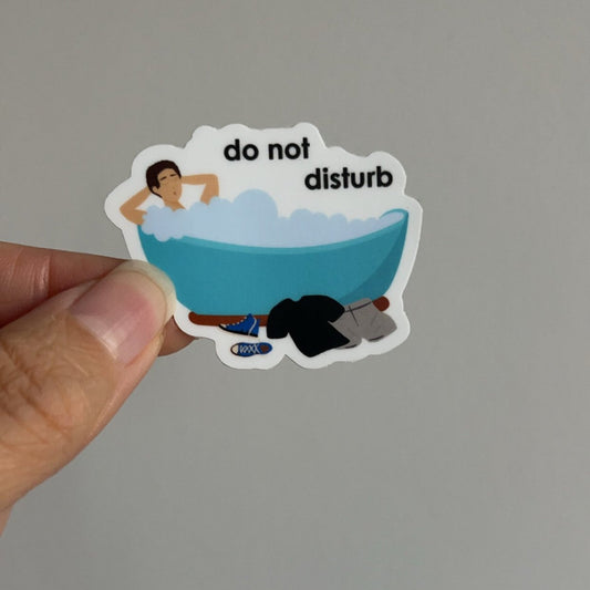Do Not Disturb, Relaxing in the Bath Sticker