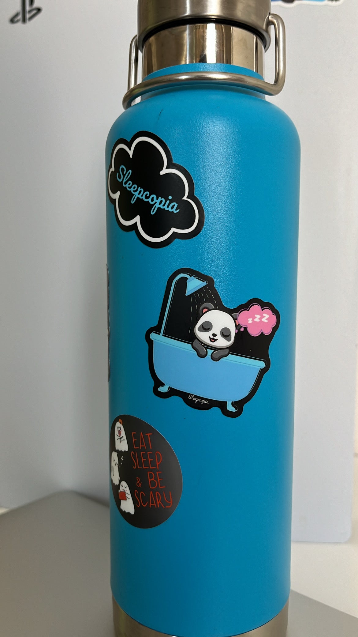 Sleepy Panda in Bathtub